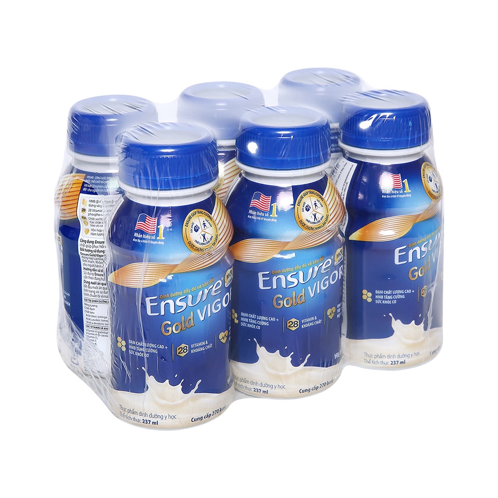 Lốc 6 chai Ensure Gold Vigor 237ml