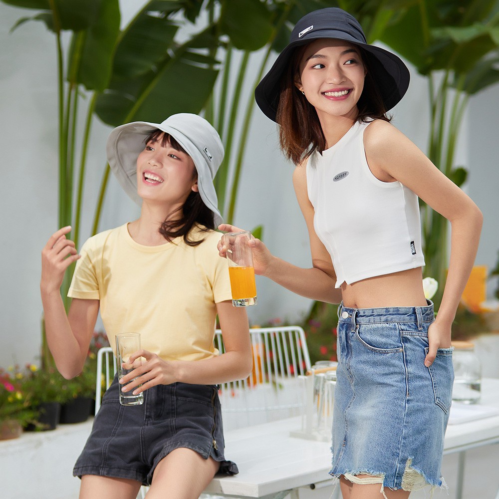 OhSunny Mũ vành rộng chống nắng hợp thời trang dành cho nữ