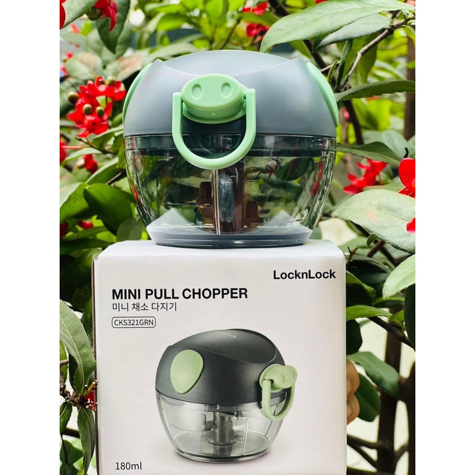 Xay tỏi ớt mini locknlock chính hãng 180ml CKS321
