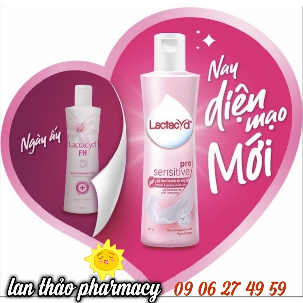 VỆ SINH PHỤ NỮ LACTACYD PRO SENSITIVE 250ML