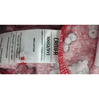 Bộ mặc nhà cotton bé gái Canifa