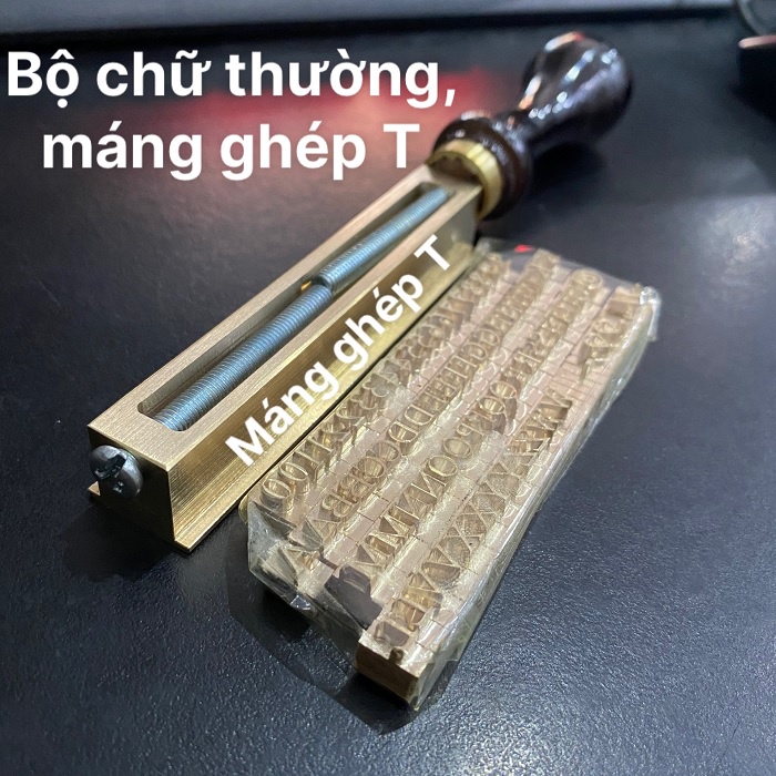 Bộ chữ đồng lắp ghép máng khay dập nhiệt - dụng cụ làm đồ da , gỗ