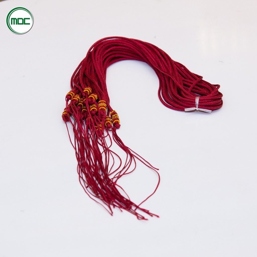 Dây đeo cổ Happy may mắn phối vàng (màu đỏ)