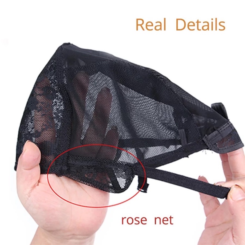 Lưới trùm tóc  Mũ để làm tóc giả có dây điều chỉnh, mũ  trùm đầu làm tóc giả