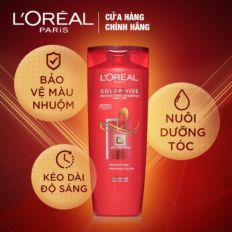Dầu Gội Giữ Màu Cho Tóc Nhuộm L'Oreal Color-Vive Protecting Shampoo (7 Weeks) 330ml | BigBuy360 - bigbuy360.vn