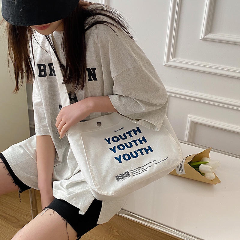 Túi Xách canvas Cỡ Lớn Thiết Kế Đơn Giản Thời Trang
