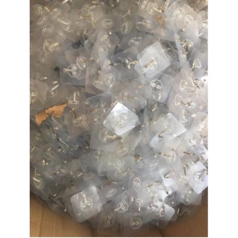 Móc dán tường trong suốt set 5 cái
