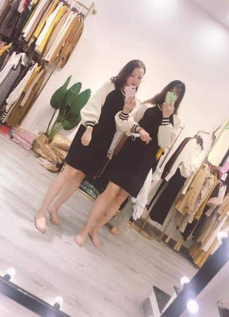 Váy nỉ suông trần bông