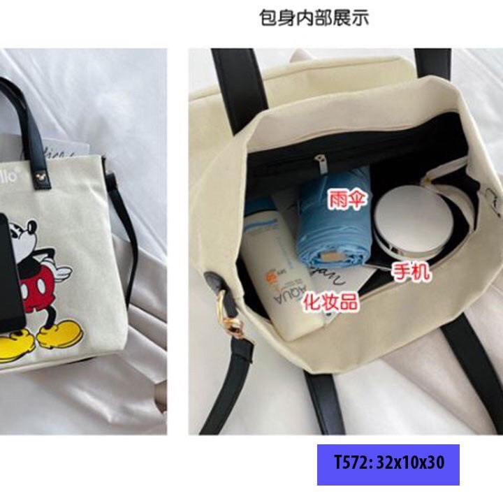 Túi vải tote in hình Mickey (sẵn TPHCM) Dumi Shop