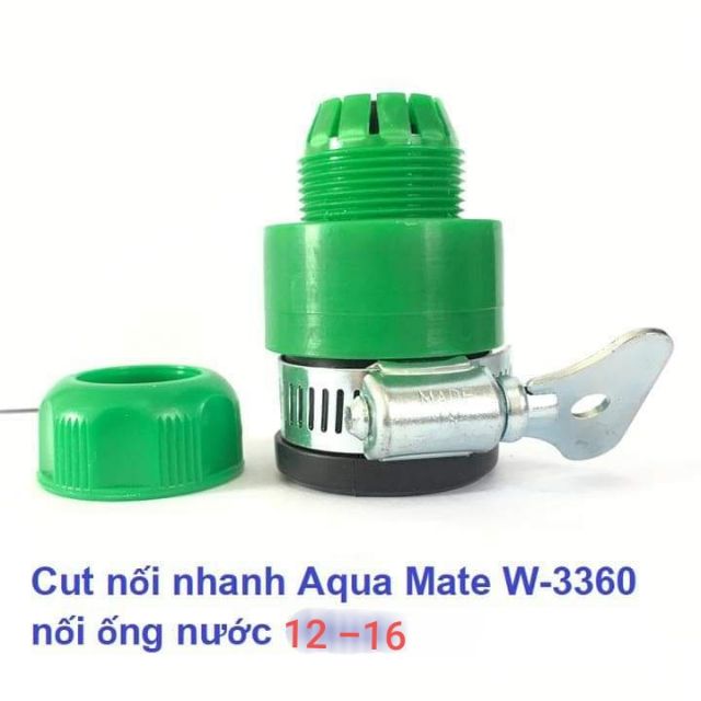 Khớp nối dây ống mềm làm vườn với vòi nước Rumine Aquamate