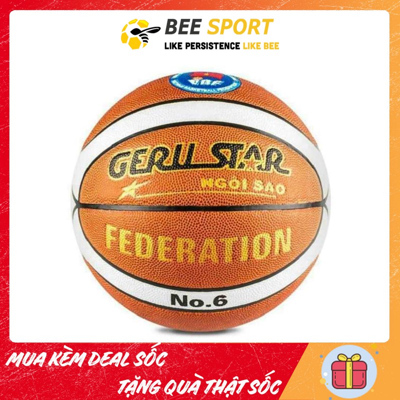 Bóng rổ Geru Federation B7 và B6 - Quả bóng rổ da PU cao cấp dùng cho thi đấu chuyên nghiệp cho nam và nữ