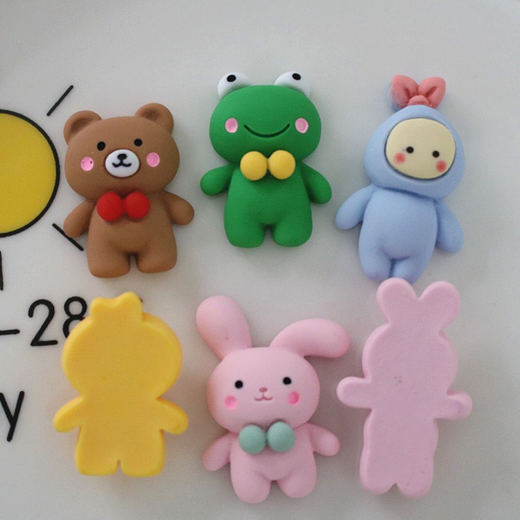 Charm (C541) slime/ Dụng Cụ Charm Trang Trí [Ko Keo &amp; Nút] Hình Bé Thú Sinh Động  - Giá 1 cái