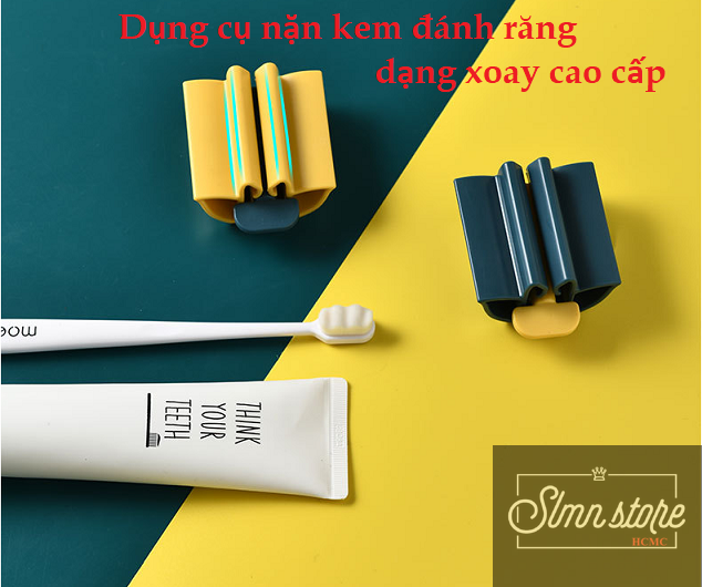 Dụng cụ nặn kem đánh răng cao cấp dạng XOAY, thiết kế tiện lợi và dễ sử dụng. SD1_NKXoayCC
