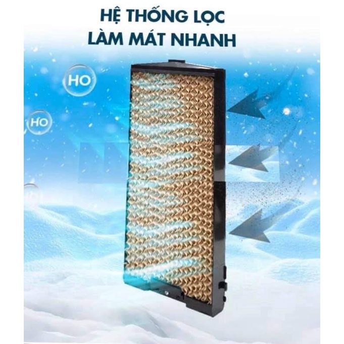 Quạt điều hoà hơi nước dung tích lớn 45L, Quạt hơi nước điều hoà không khí làm mát nhanh HS-588A tạo ẩm tiết kiệm điện