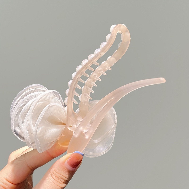 Kẹp tóc mẫu mới 2022 kẹp nơ sau đầu bản to hỗ trợ búi tóc tạo kiểu phong cách Hàn Quốc