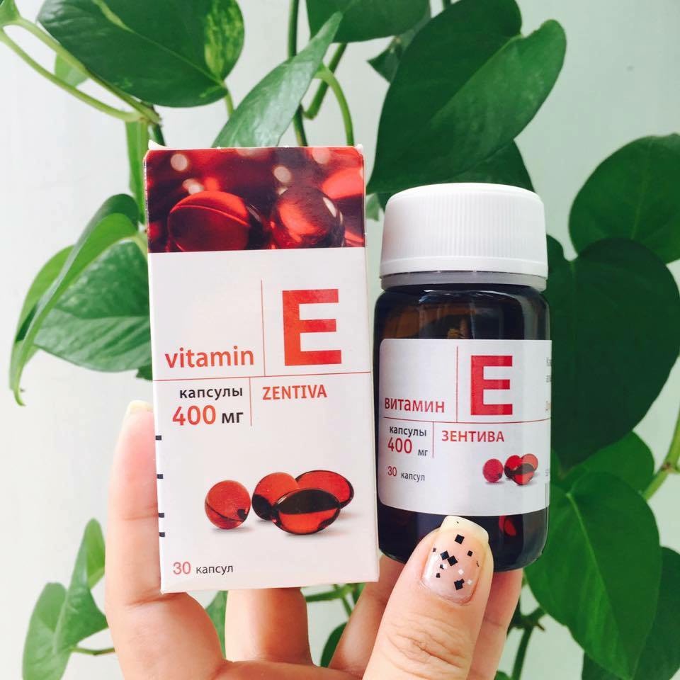 Vitamin E đỏ Nga 𝐍𝐄𝐖 vitamin e Mirrolla 270mg trắng da mượt tóc mẫu mới Bom.shop