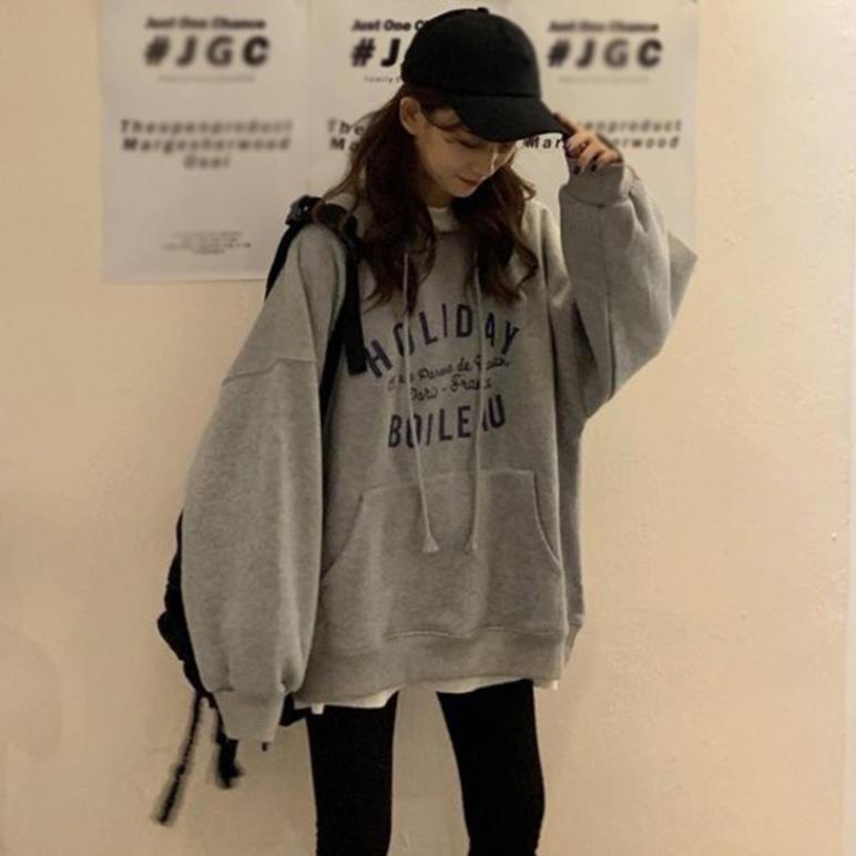 Áo Nỉ Hoodie Unisex HOLIDAYY Có Mũ 2 Màu dưới 70kg - Khoác Nỉ Nữ Dáng Rộng G0105 | BigBuy360 - bigbuy360.vn
