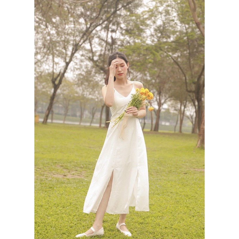 VÁY ĐI CHƠI/ĐI BIỂN - NERITA DRESS - VÁY MAXI HAI DÂY ĐAN LƯNG DÁNG DÀI - V0122