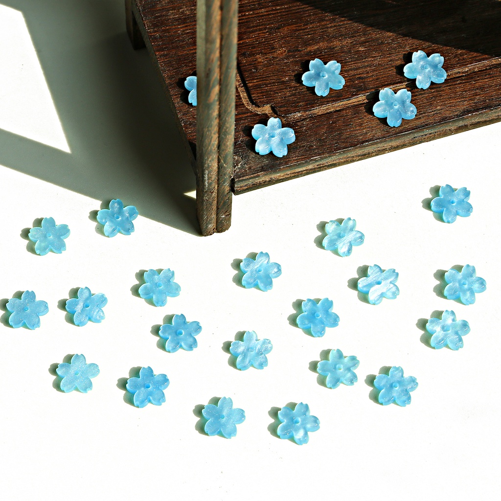 Hạt Cườm Acrylic 10mm Hình Hoa Anh Đào Nhiều Màu Sắc Làm Trang Sức Thủ Công diy