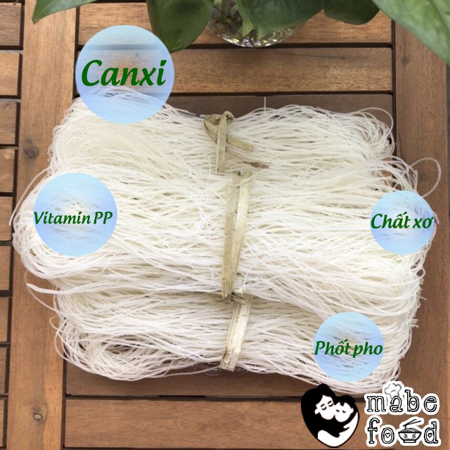 Bún gạo khô 500gr, Bún khô sạch nguyên liệu sản xuất 100% từ gạo - MaBe Food | BigBuy360 - bigbuy360.vn