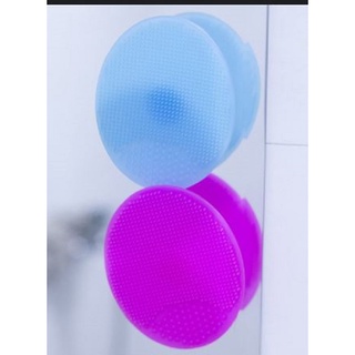 Miếng rửa mặt hình oval silicon gai