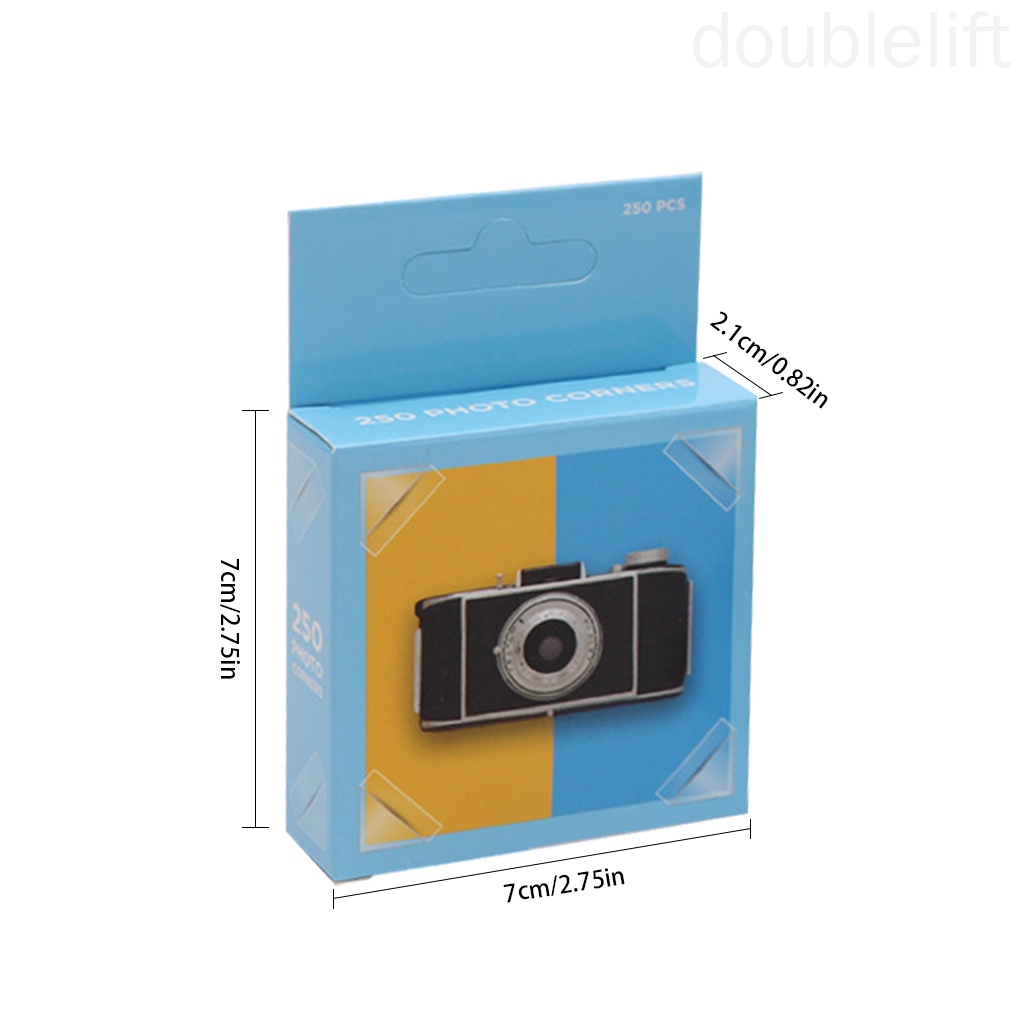 Cuộn 250 Miếng Dán Góc Khung Ảnh Trang Trí Sổ Tay