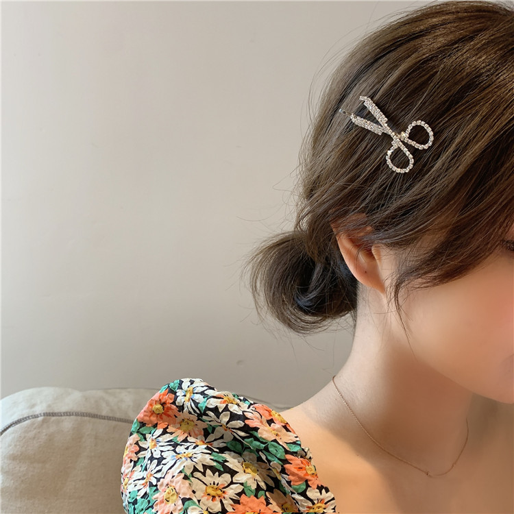 Kẹp Tóc Đính Đá Pha Lê Phong Cách Thời Trang Đơn Giản 23438