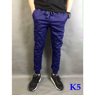 Quần Jogger kaki co giãn khóa zip