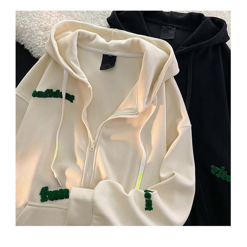 Áo Khoác Nỉ Có Mũ Trùm Dáng Rộng Phong Cách Hip Hop Đường Phố Mỹ Thời Trang Xuân Thu Dành Cho Bạn Nữ