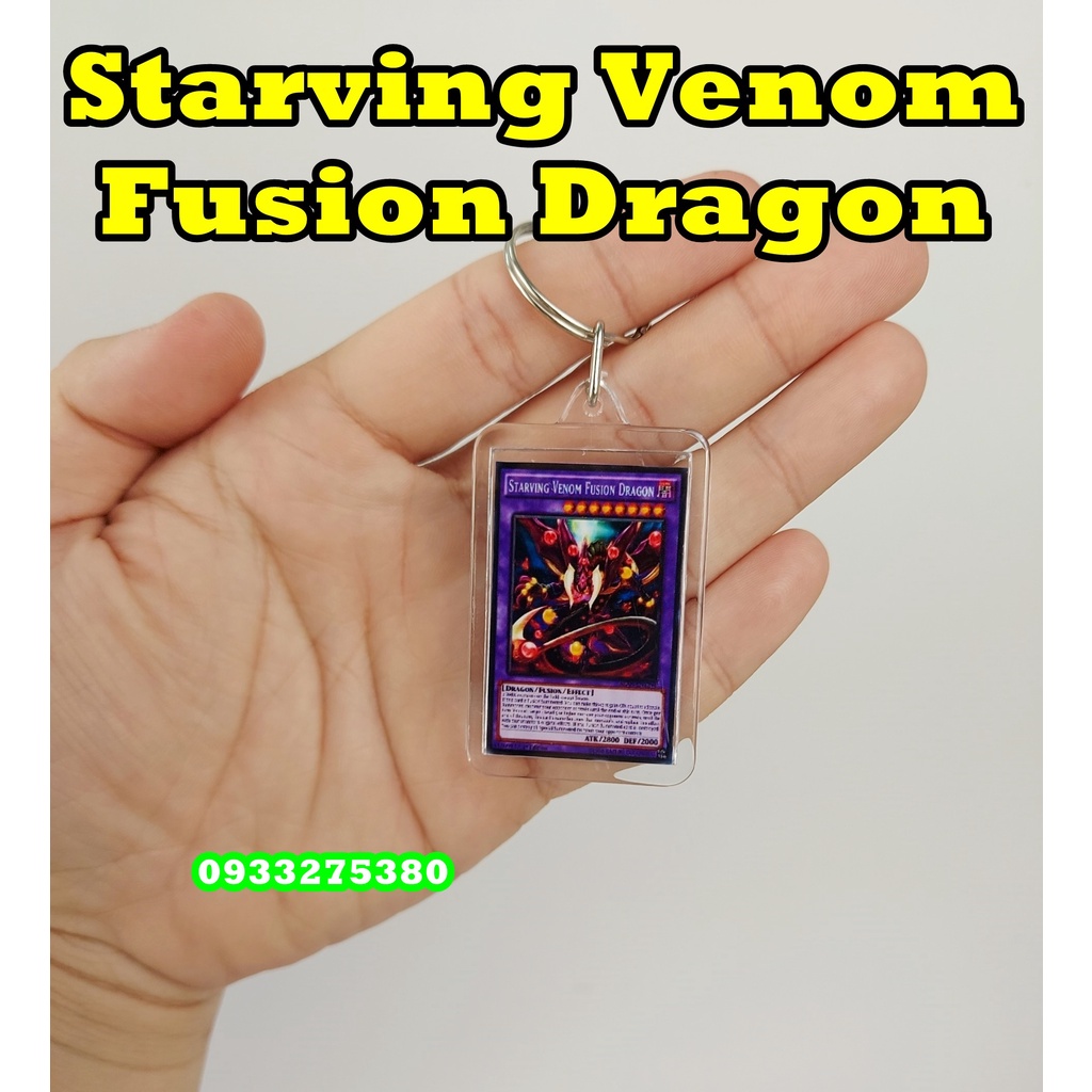 Móc khóa Yugioh - Starving Venom Fusion Dragon