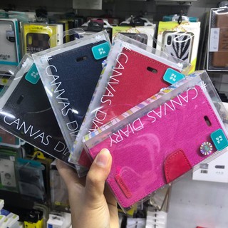 Bao da iPhone 6, 6S Mercury Canvas Diary chính hãng