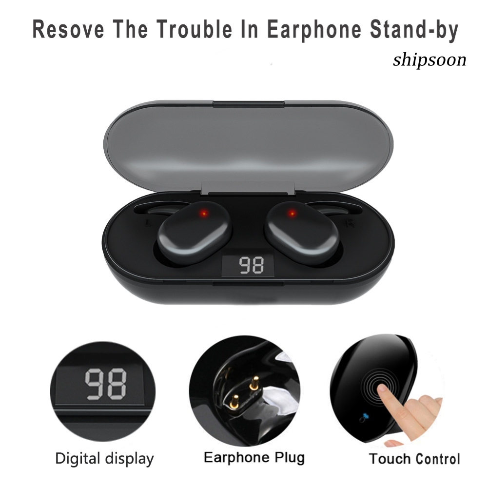 snej  Q2 TWS Bluetooth 5.0 Wireless Smart Touch Noise Reduction Earphone for Phone