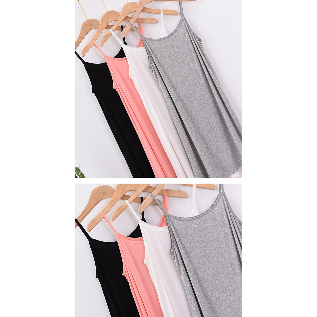 👗VÁY NGỦ 2 DÂY, ĐẦM NGỦ, VÁY SUÔNG 2 DÂY - THUN MỀM MÁT, TRƠN, BASIC👗 | BigBuy360 - bigbuy360.vn