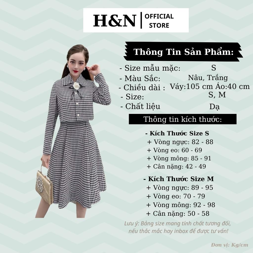 Set áo váy xoè nữ thiết kế set dạ ziczac cao cấp trẻ trung thanh lịch HN Clothing S6 | BigBuy360 - bigbuy360.vn
