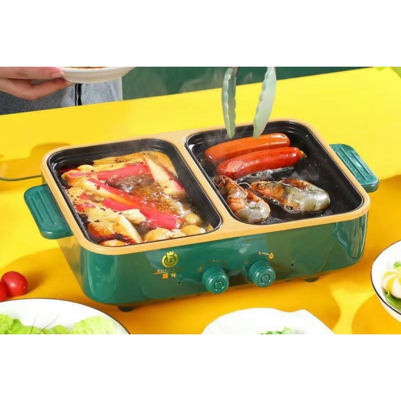 BẾP NƯỚNG NỒI LẨU 2 TRONG 1 MINI ĐA NĂNG SIÊU TIỆN LỢI