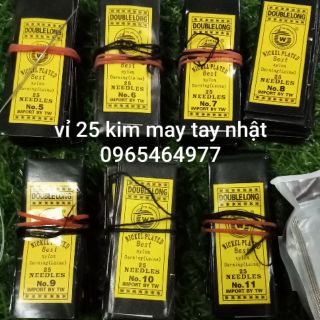 1 vỉ 25 kim may tay(kim khâu tay) loại kim nhật