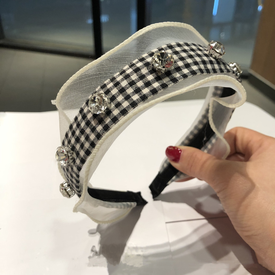 Băng Đô Lưới Đính Đá Phong Cách Hàn Quốc Cho Nữ