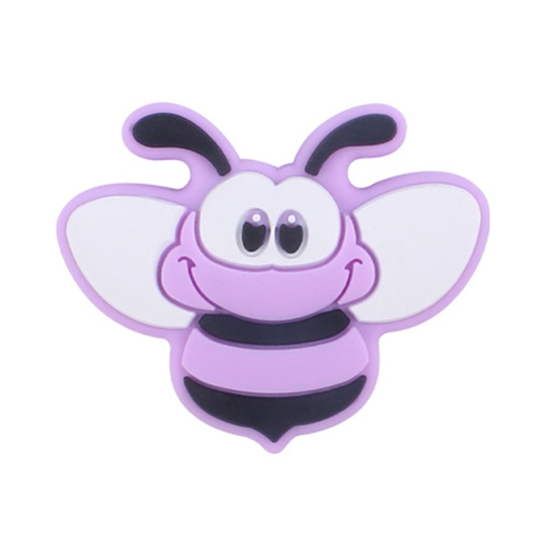 1 Đồ Chơi Hạt Silicon Không BPA Hình Chú Ong Hoạt Hình Dành Cho Bé Mọc Răng DIY