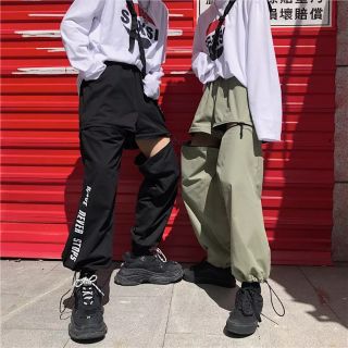 [ORDER+ẢNH THẬT] Quần jogger gió ulzzang dây rút có chữ có túi Hot trend