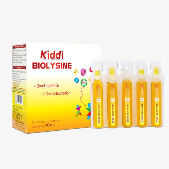 Siro Kiddi Biolysine – Hỗ trợ tăng sức đề kháng, giúp trẻ ăn ngon, tăng khả năng hấp thu dinh dưỡng