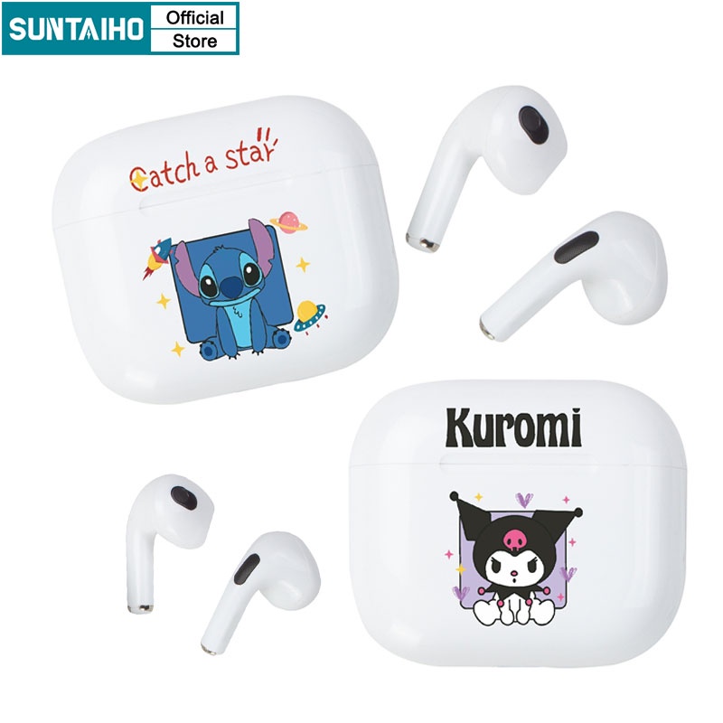 Tai nghe không dây Suntaiho TWS Pro 6S Pro 4 5.1 hoạt hình phiên bản giới hạn thích hợp cho Iphone Android OPPO