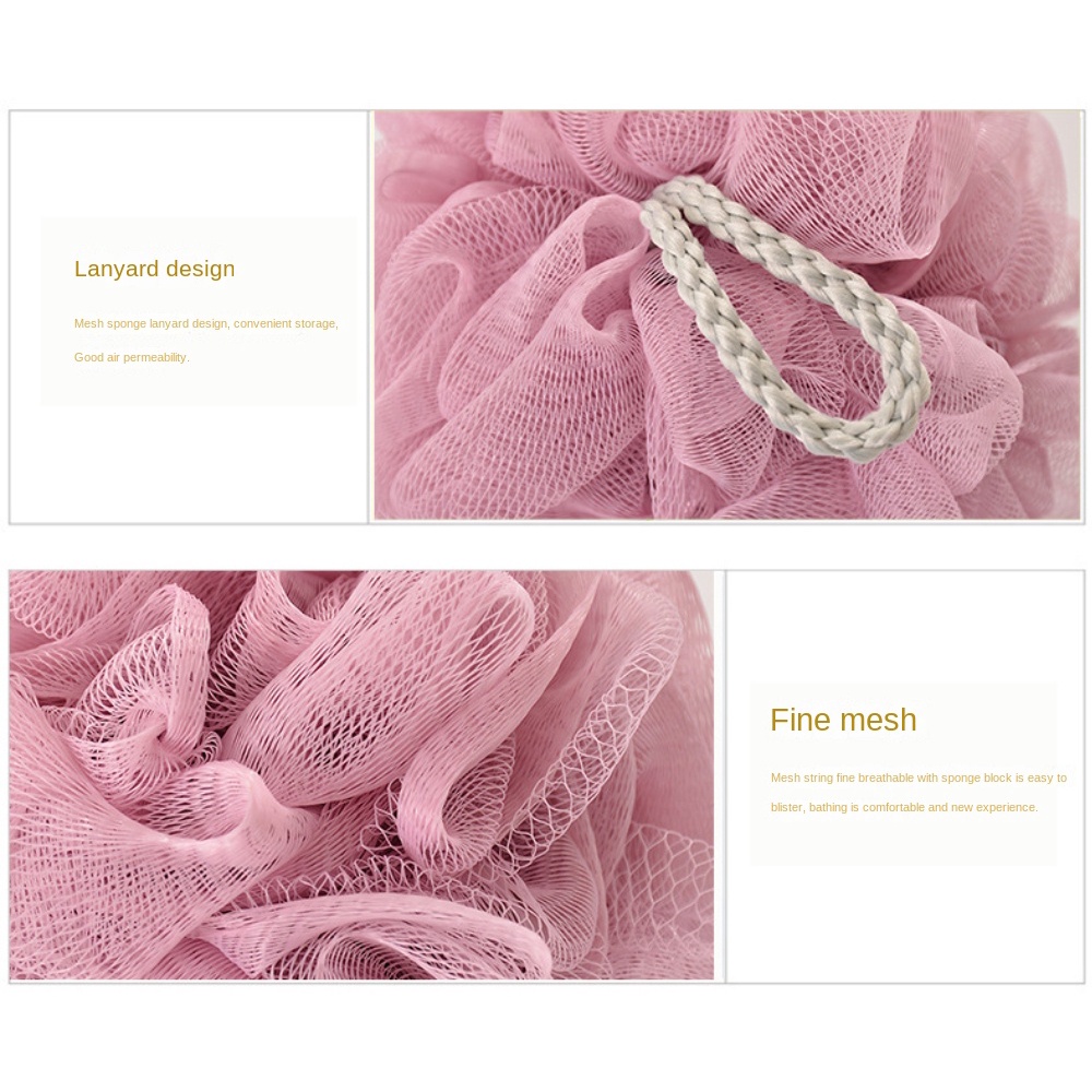 Bông Tắm Tạo Bọt Nhà Tắm Bông Tắm Hai Màu Hình Hoa Tẩy Tế Bào Chết Làm Sạch Da