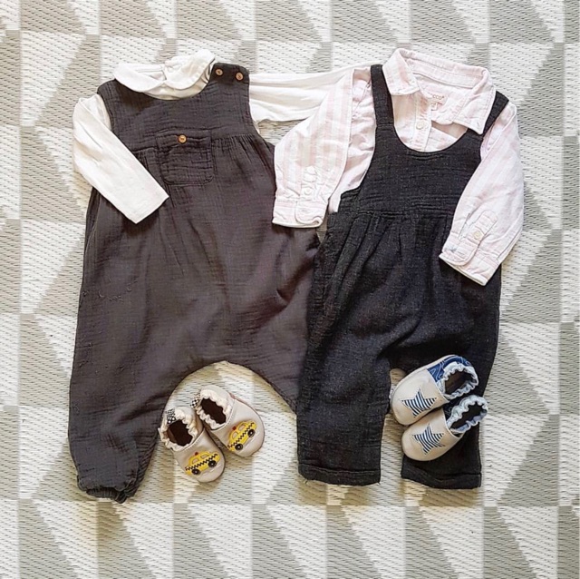 Romper Suits đũi túi ngực