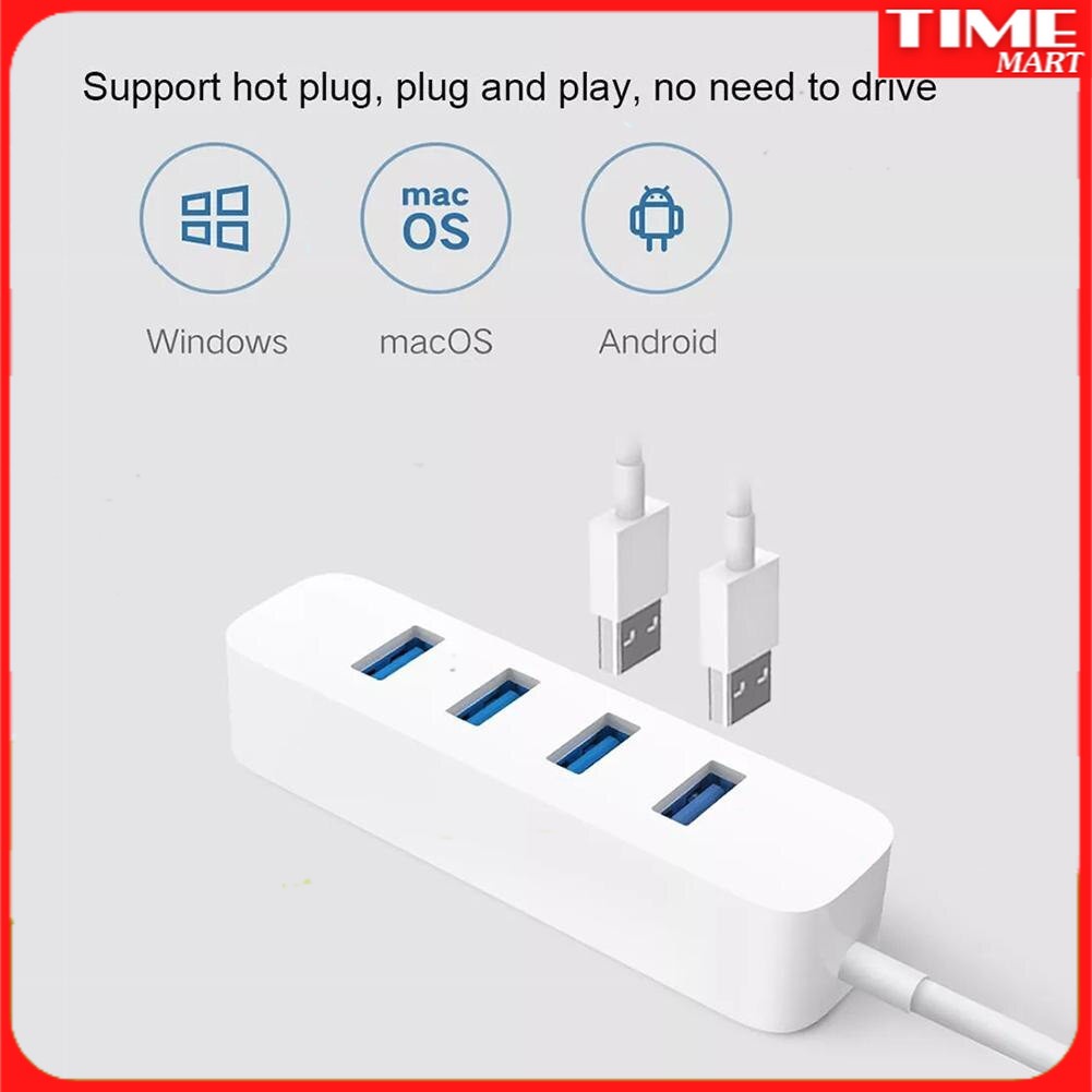 Bộ chia Hub USB 3.0 Xiaomi - 4 USB &amp; 1 typeC [TIME_MART siêu thị tiện ích gia đình]