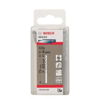 Mũi khoan sắt và inox Bosch HSS-Co (Bộ 10 mũi)