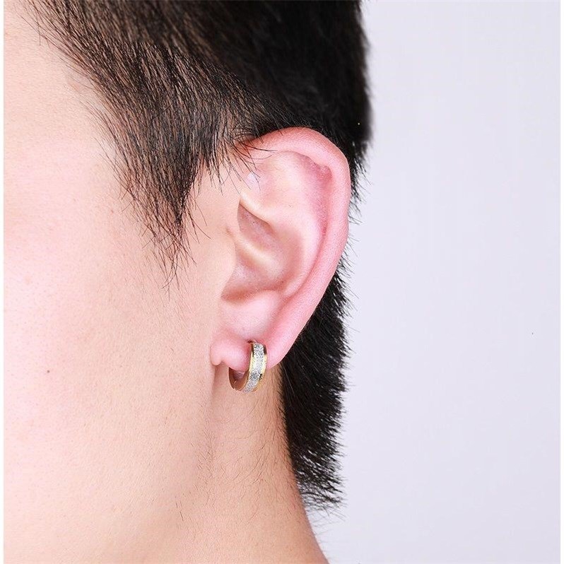 Khuyên tai chất liệu thép titan chống dị ứng cá tính trẻ trung