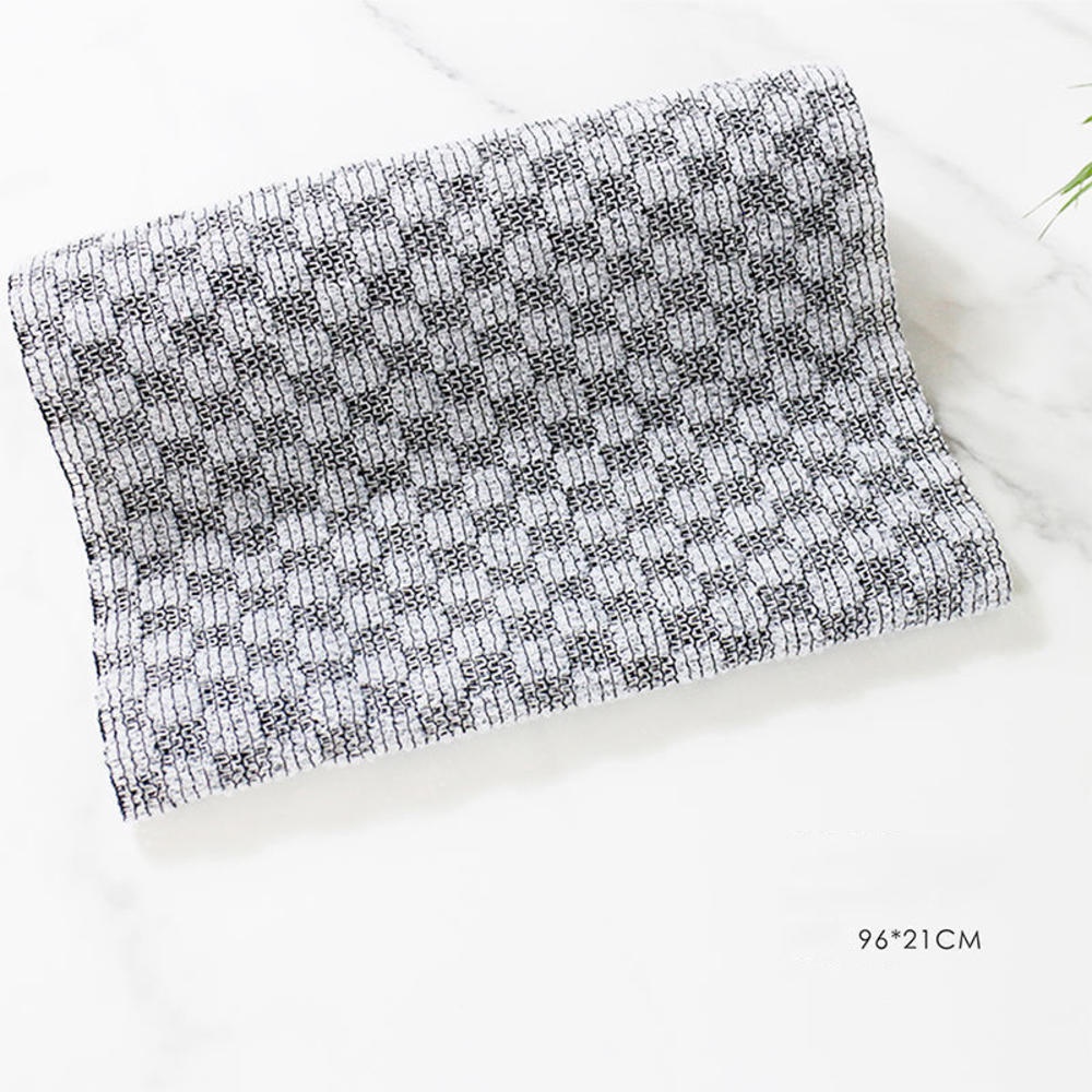 Khăn Tắm Chà Lưng Tẩy Tế Bào Chết Màu Bạc Đa Năng Cho Nam