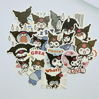 [Twins Plus] Sticker Animated Kuromi dán trang trí laptop, máy tính bỏ túi, vali, điện thoại, đàn ghita,...