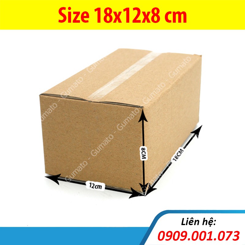Hộp giấy P39 size 18x12x8 cm, thùng carton gói hàng Everest