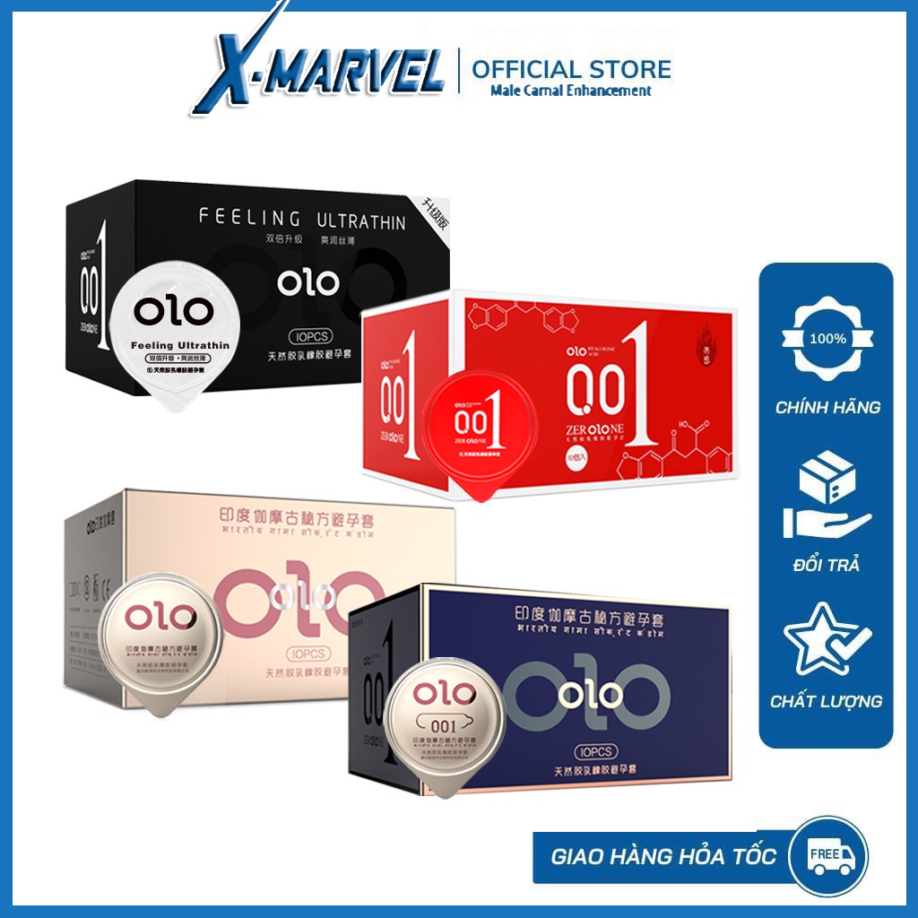 OLO Bao cao su siêu mỏng invisible Kéo dài THỜI GIAN, xua tan nỗi lo mọc sừng.